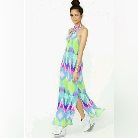 Nasty Gal Bright Cutout Dress - Picture 2 of 10